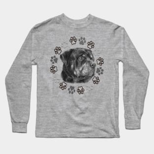 Rottweiler the boss dog Long Sleeve T-Shirt